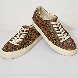 Madewell Calf Hair Cheetah Print Shoes Womens 8 Loafers Casual BOHO Cat Leopard